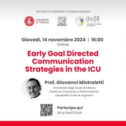 SEMINARI IN ANESTESIA E TERAPIA INTENSIVA: 14 Novembre 2024 Prof. Giovanni Mistraletti